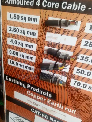 6mm Total 4core Pure Copper Armored Underground Cable