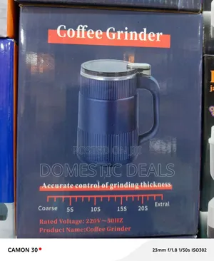 Electric Coffee Grinder With Stainless Steel Blade