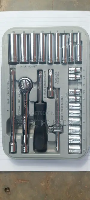 Socket Set MM 1/4"d 24pc ToolBase Original Chrome Vanadium