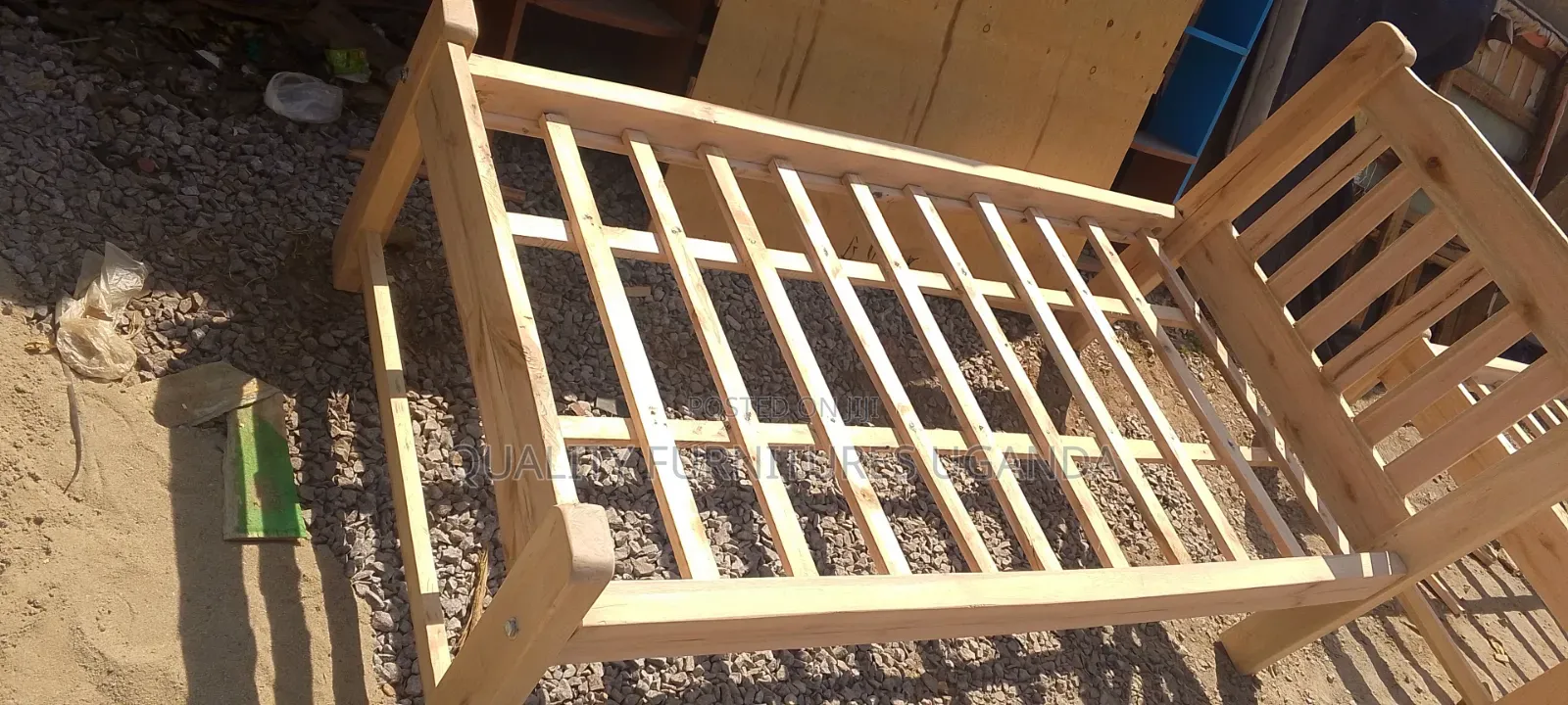 Clear Varnished 3 by 6 Bed