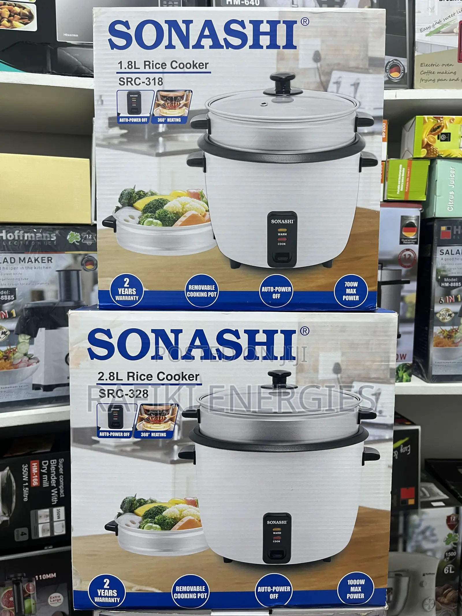 Sonashi Rice Cooker 1.8L With a Steamer