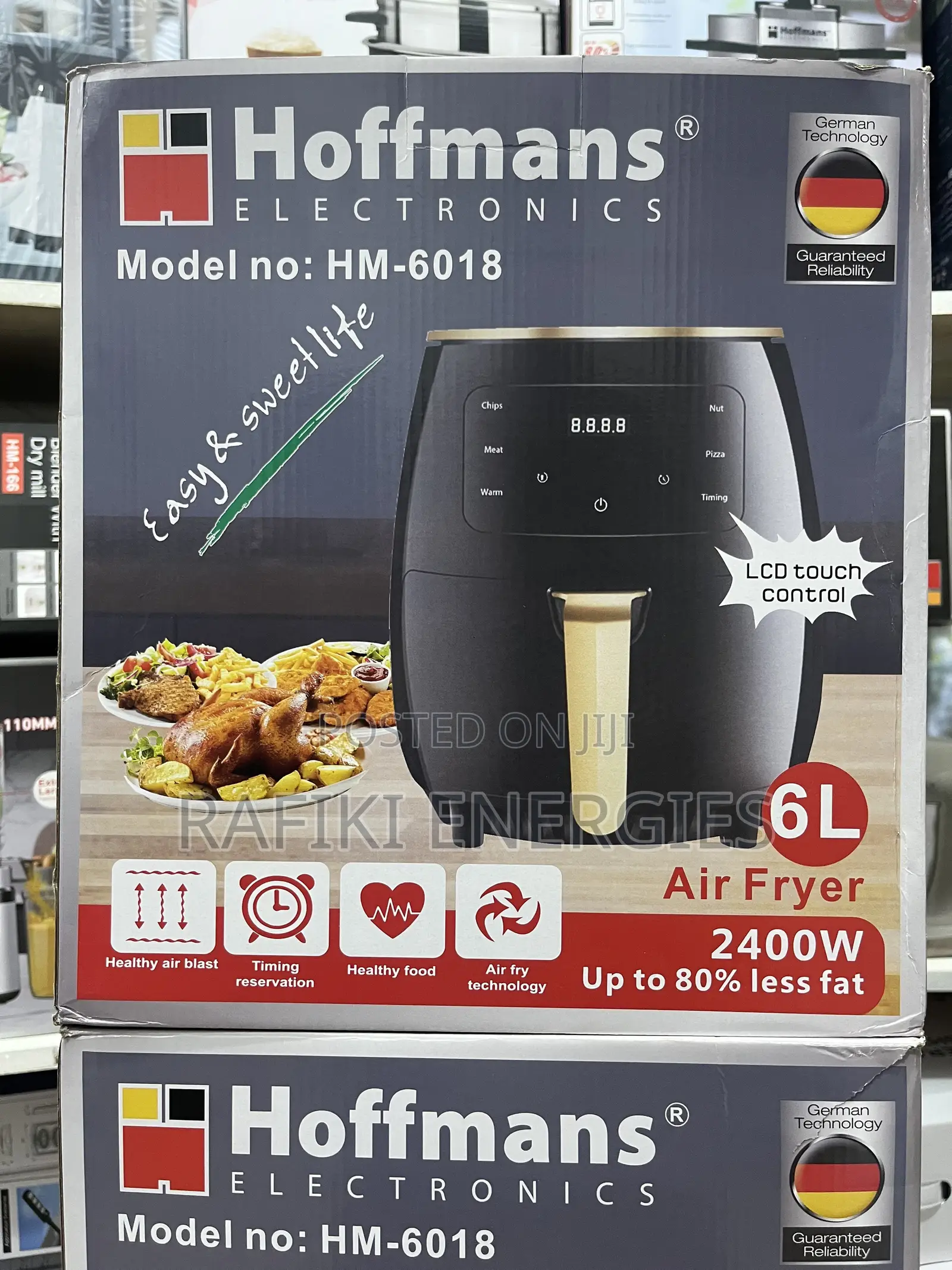6 Litres Hoffmans Digital Air Fryer.