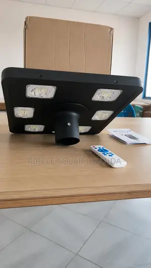 300W Solar Garden Light 6 LED Pole Mount Remote IP65