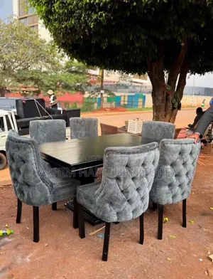 Dinning With 6 Chairs of Fabric