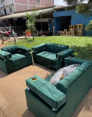 Green Armless Sofas