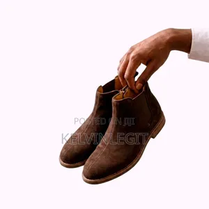 Brown Suede Chelsea Boots Gentlemen