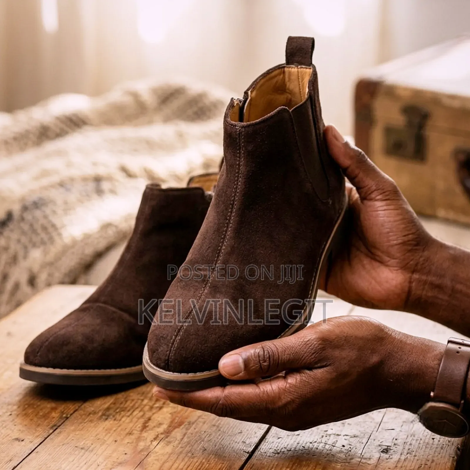 Brown Suede Chelsea Boots Gentlemen