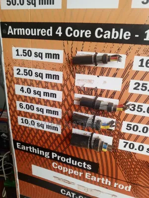 2.5mm 4 Core Pure Copper Armoured/Underground Cable