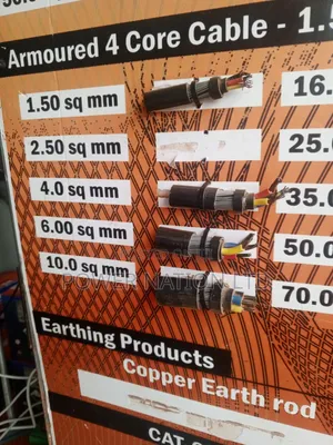 6mm 4 Core Armoured/Underground Cable Pure Copper