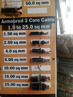 10mm 3core Pure Copper Underground Armoured Cable
