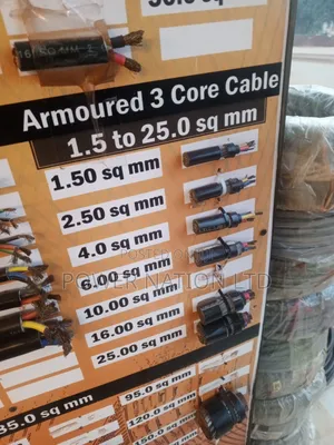 2.5mm 3 Core Armoured/Underground Cable Pure Copper