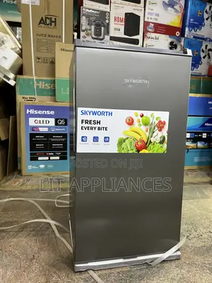 Skyworth 120 Single Door Fridge ,Stainless Steel Body,3years Warranty