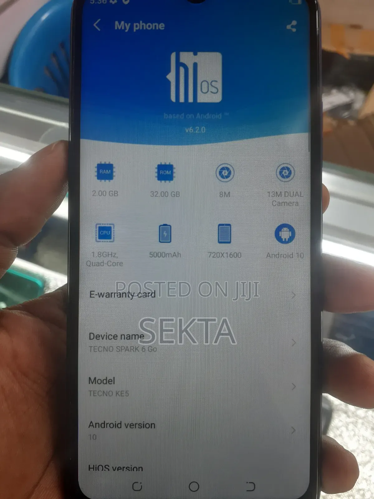 Tecno Spark 6 Air 32 GB Black