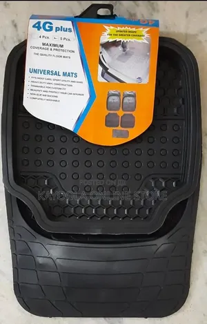 Universal Black Rubber Floor Mats