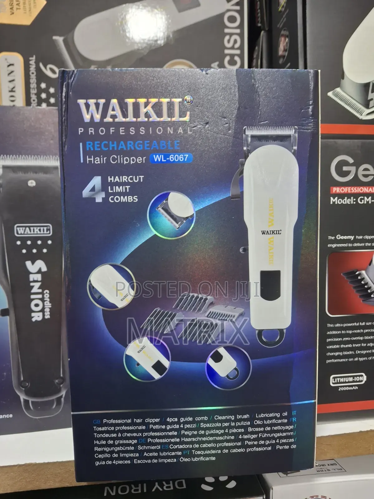 Waikil Rechargeable Hair Clipper Professional Shaving Machine