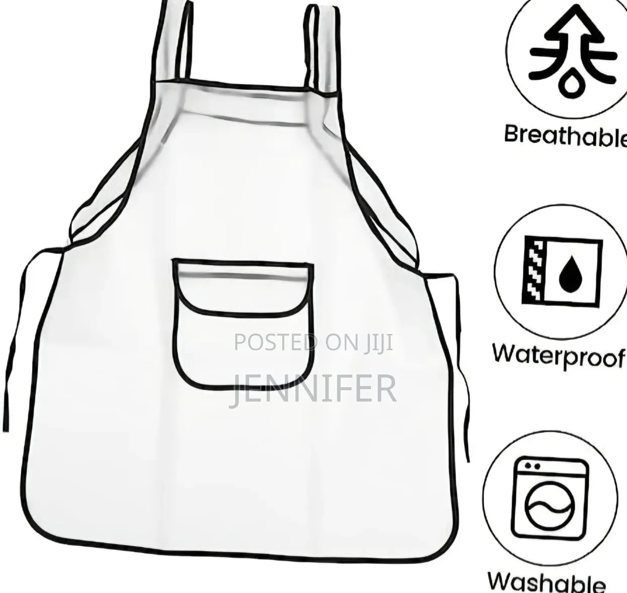 Transparent Waterproof Kitchen Apron