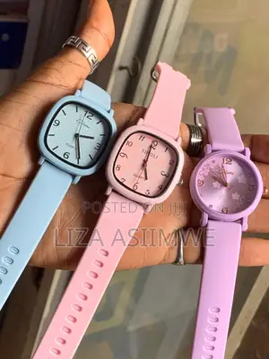 Minimalist Pastel Quartz Wristwatches Styled With Soft Silicone Straps