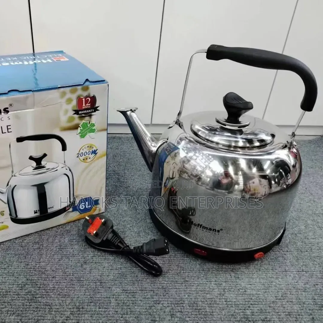 Hoffmans Electric Whistling Kettle (6L Capacity).