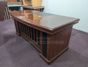 Second Hand Executive Table 180cm With an L Extension Moving Drawer