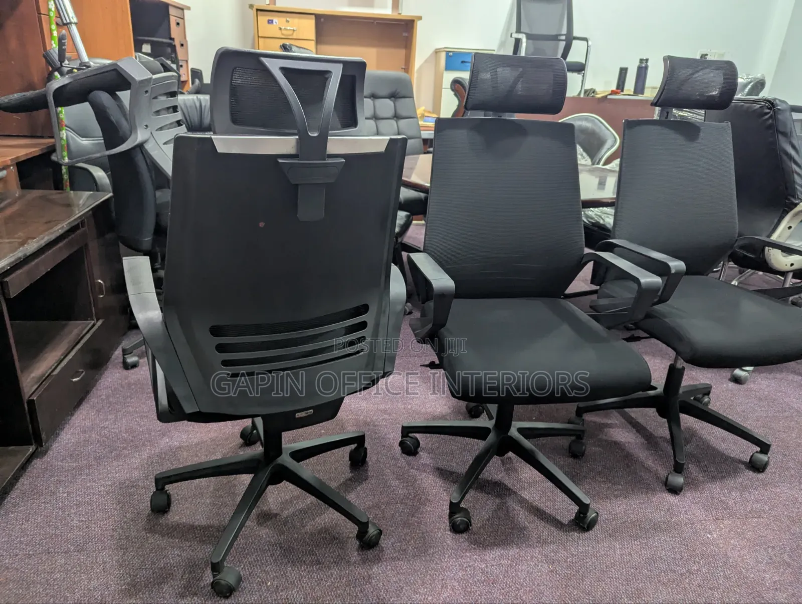 Headrest Mesh Back Office Chairs, Price for Each Piece
