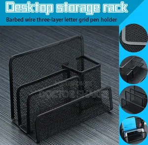 Letter Tray and Pen Holder Desk Organizer
