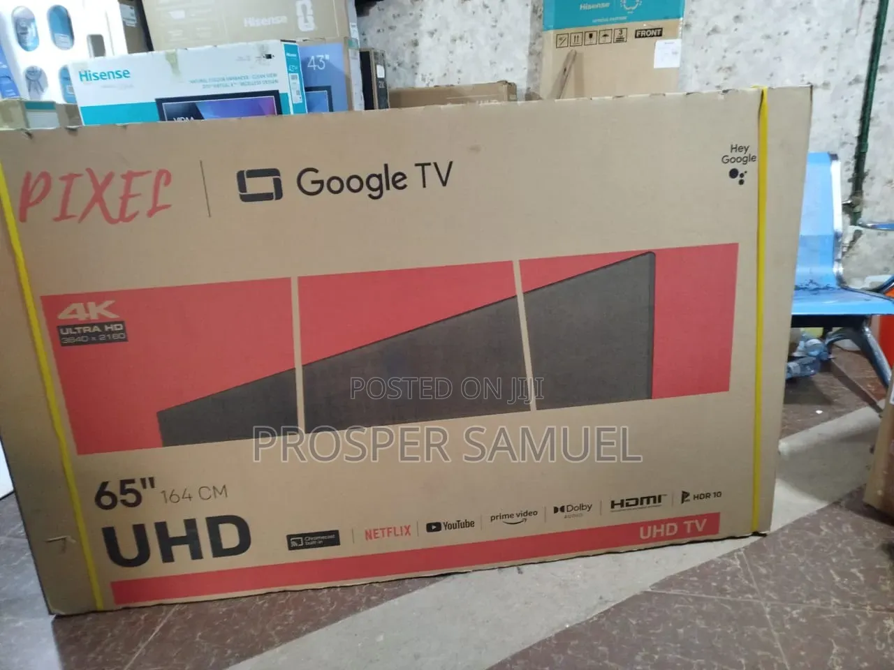 Brand New Pixel 65 Inches Frameless Uhd4k Smart TV