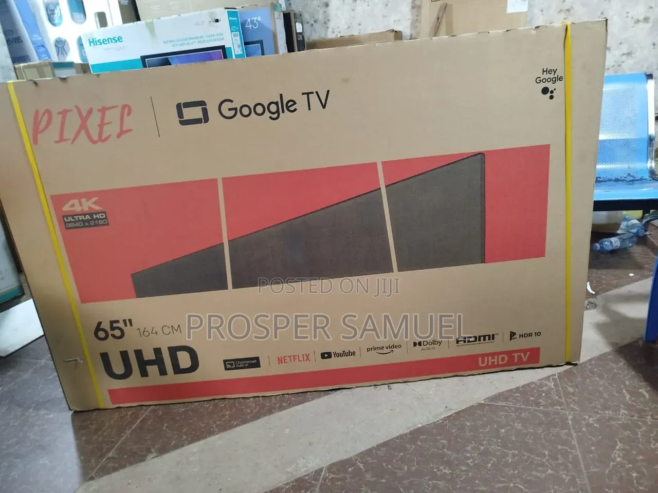 Brand New Pixel 65 Inches Frameless Uhd4k Smart TV