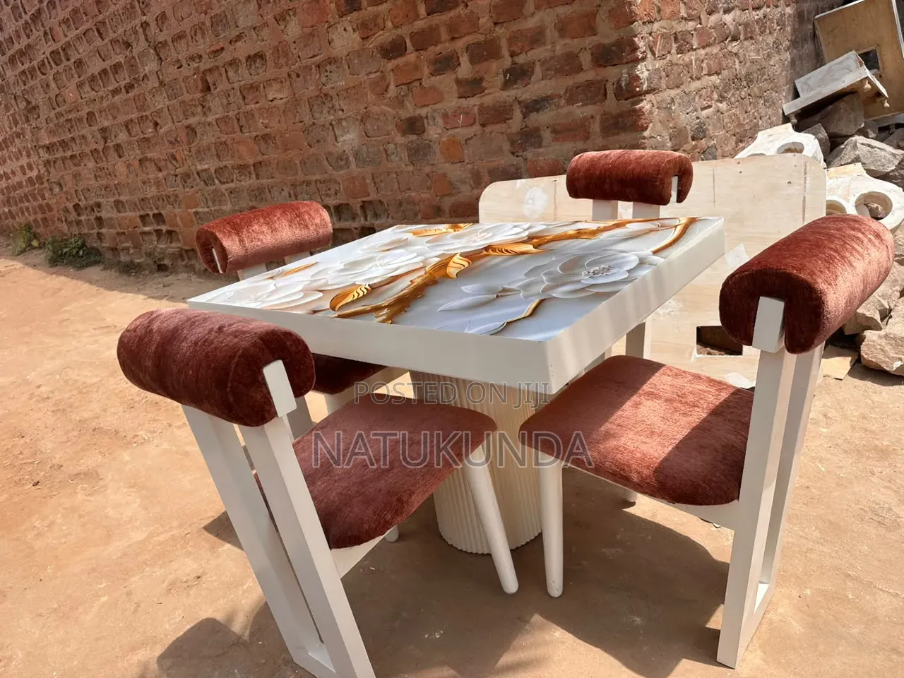 4 Seater Marble Dinning