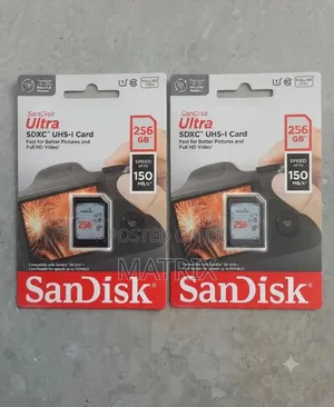 256gb Memory Card Sandisk SDXC Uhs Camera