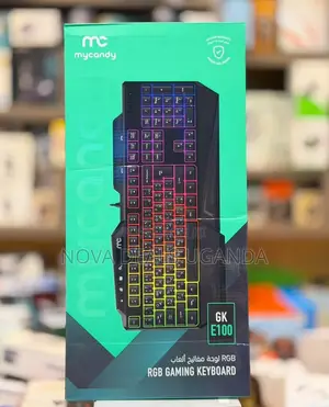 MYCANDY GK-E100 Gaming Keyboard | RGB Backlit | Mechanical Feel