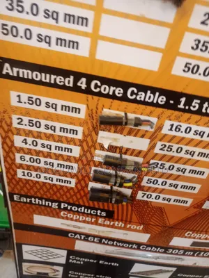 1.5mm Total 4core Pure Copper Underground Armoured Cable