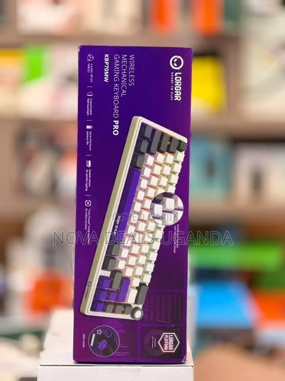 Logar KBP70MW Wireless 65% Mechanical Gaming Keyboard