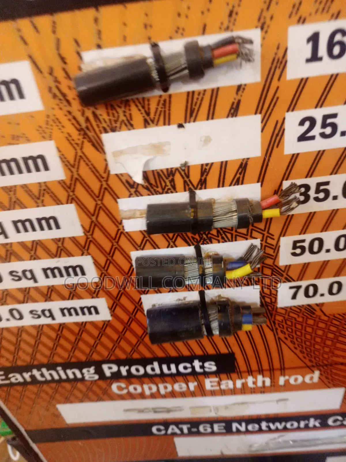 6mm 4core Armoured/Underground Cable N8N