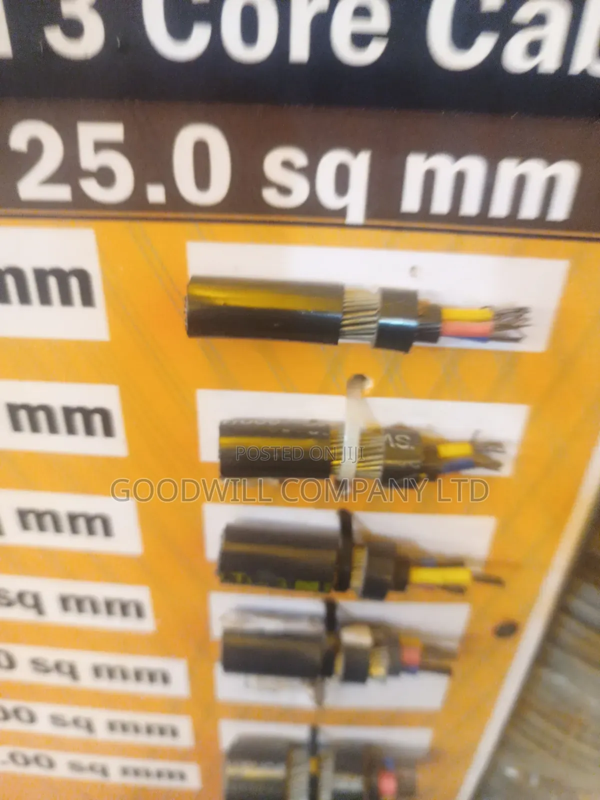 25mm 4core Armoured / Underground Cable