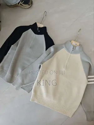 Strip Half Zip Sweater