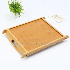 Set of Nested Wooden Serving Trays.
