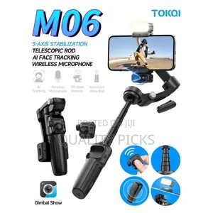 M06 Gimbal With AI Tracking Function, Anti-Shock Stabilizer