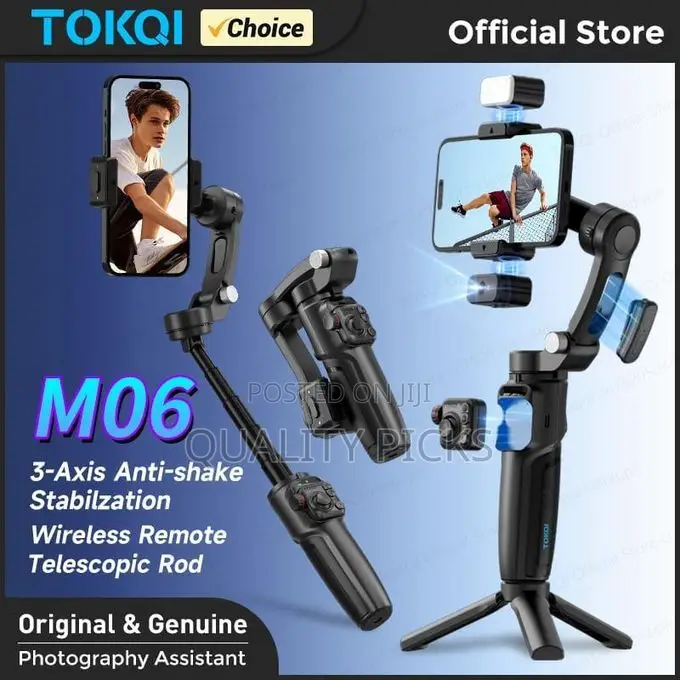 M06 Gimbal With AI Tracking Function, Anti-Shock Stabilizer