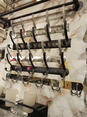 Towel Hooks Black and Silver Good Quality+ All Types)