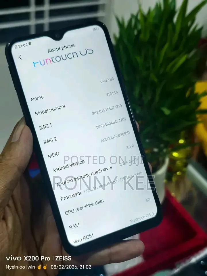 Vivo Y93 128 GB Black