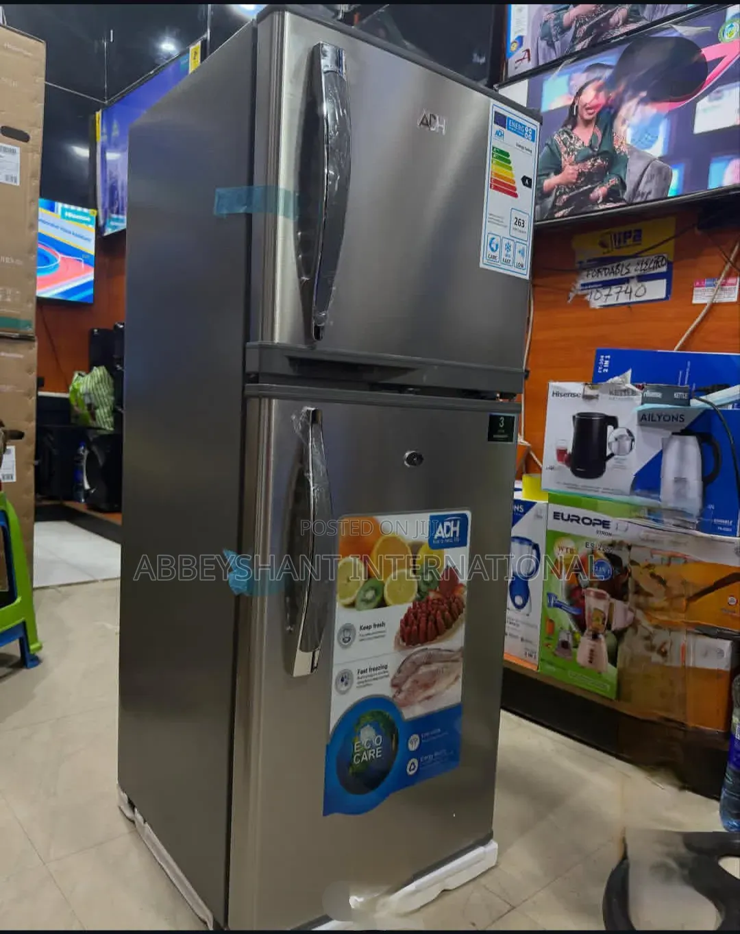 ADH 158L Double Door Refrigerator/Adh Fridge
