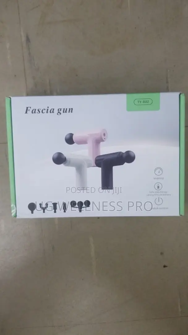 Portable Deep Tissue Fascia Massage Gun With 5 Interchangeable Heads