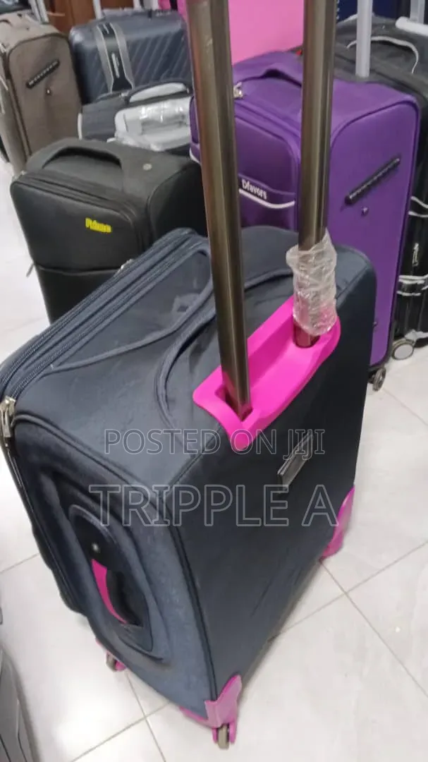 Medium Sized Black Compartment Suitcase