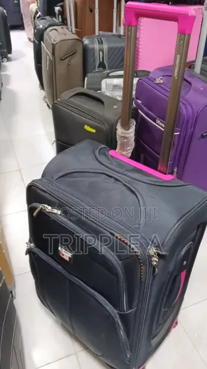 Medium Sized Black Compartment Suitcase