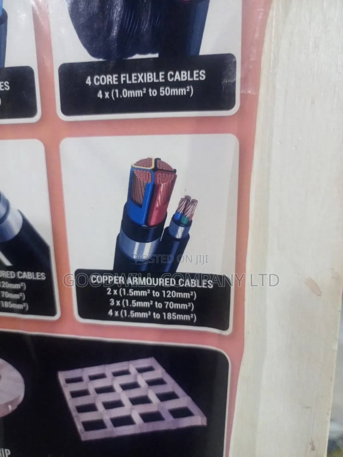 1.5mm Armored or Underground Cable/Wire 4core