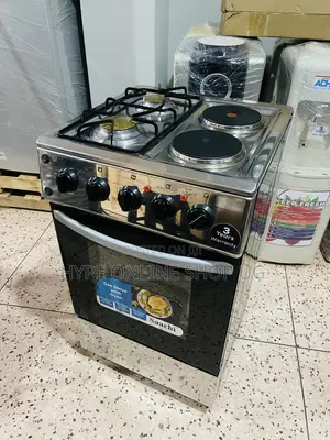 2+2 Electric Standing Imported Used Cooker With Gas Oven