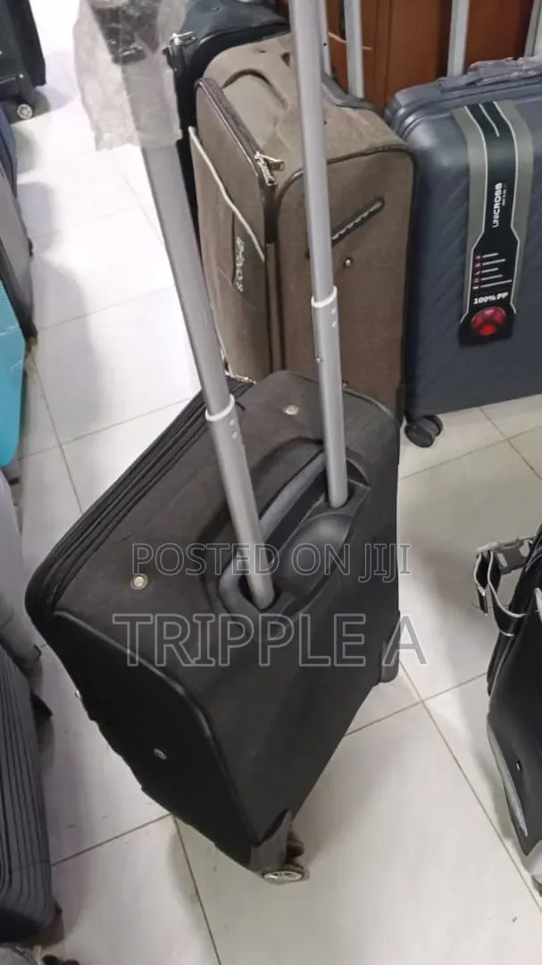 Black Small Trolley Wheeled Suitcase