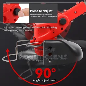 21V 1300mAh Cordless Foldable Electric Lawnmower With Wheels