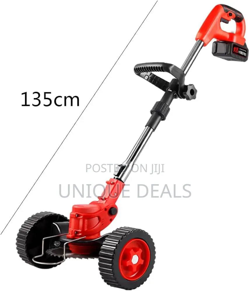 1300mAh Cordless Foldable Electric Lawnmower With Wheels