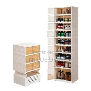 9 Tier Foldable Stackable Shoe Rack Organizer